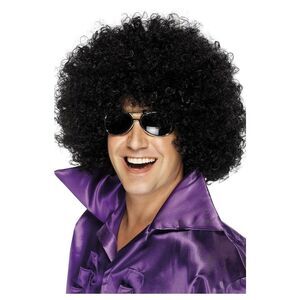 Smiffys Unisex Adult Mega-Huge Afro Wig / Black